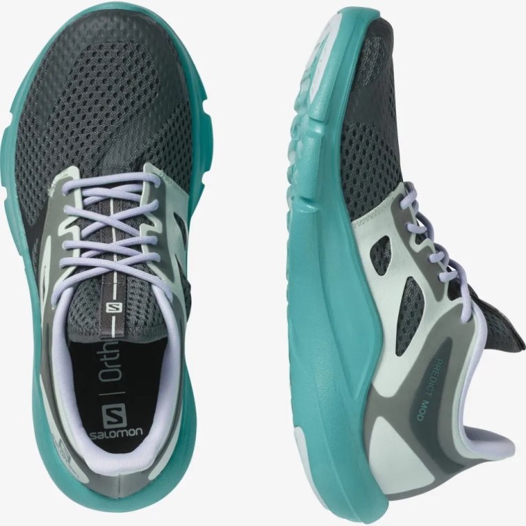 Dark Green / Turquoise Salomon Predict Mod Women's Running Shoes | IE KP7968